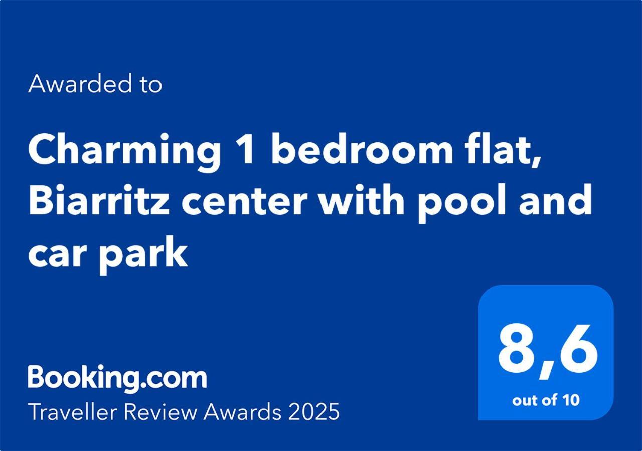 Charming 1 Bedroom Flat, Biarritz Center With Pool And Car Park Exterior photo